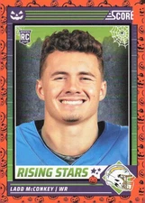 2024 Score-A-Treat #34 Ladd McConkey A-Treat - Rising Stars Orange Pumpkin