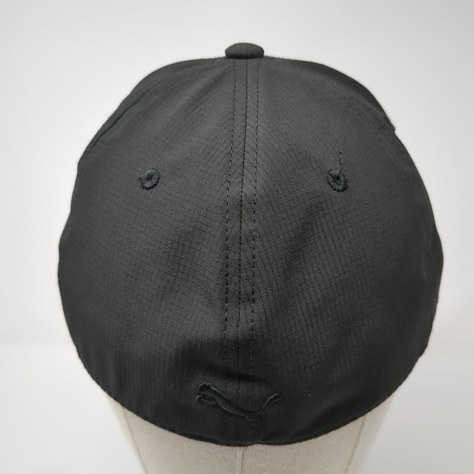 PUMA Logo Fitted Baseball Cap Solid Black One Siz… - image 6
