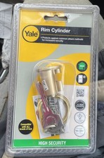 Yale P-X52KP-PB Replacement Rim Cylinder High Security Front door - NEW SEALED 