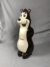 Vintage 1980’s Hamm's Beer Character Figural Cartoon Bear 11" Ceramic Bank *READ