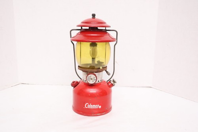 #ad COLEMAN MODEL 200A SINGLE MANTLE LANTERN MADE IN USA 1960s AMBER GLOBE $135.00