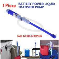 Transfer Pump Battery Operated Electric Siphon Pump for Fuel Oil Water Liquid US