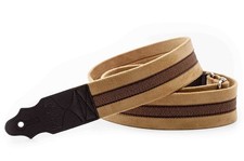 Right On Plain Beige Vegan High Quality Guitar Strap