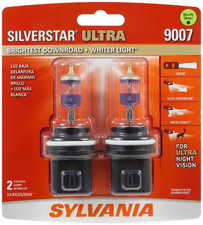 SYLVANIA 9007 SilverStar Ultra High Performance Headlight 2 Bulbs brand new