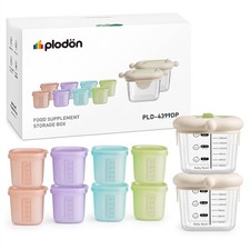 Baby Food Storage Containers, Glass Baby Food Jars Silicone Cups