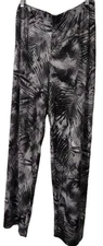 Attitudes by Renee Pants Women's Size XL Floral Palazzo  Wide Leg Elastic Waist 
