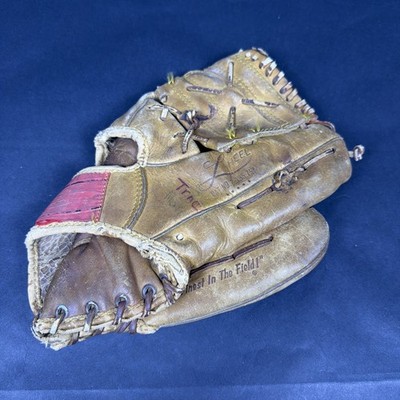 Vintage Rawlings KM6 Bob Grich Baseball Glove Leather Mitt RHT Brown USA