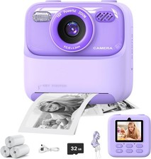 Kid Camera Instant Print Photo, Birthday Gifts for Girls and Boys, Kid