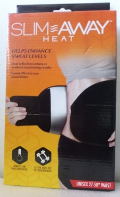 Slim Away Heat *Waist*Abs Stomach Belt*Fitness As Seen On Tv Unisex 27-50'' Waist