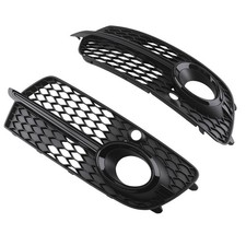 Pair Gloss Black Fog Light Grille Left Right For Audi Q5 S-line Sq5 2013-2017 Pair Gloss Black Fog Light Grille Left Right For Audi Q5 S-line Sq5 2013-2017