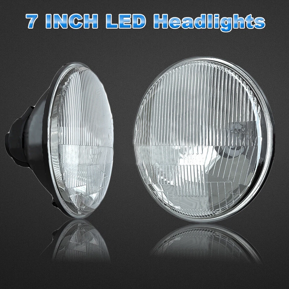 7" Round Projector For Chevy Monte Carlo 1970-1975 LED Headlights DRL Hi/Lo Beam - Image 2 of 4