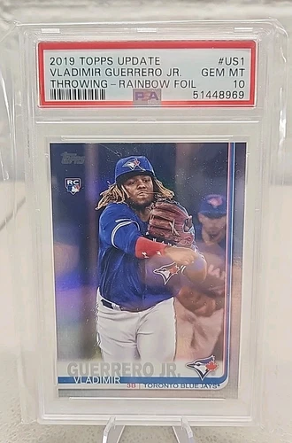 2019 Topps Update #US1 Vladimir Guerrero Jr. Rainbow Foil Rookie RC PSA 10 Gem