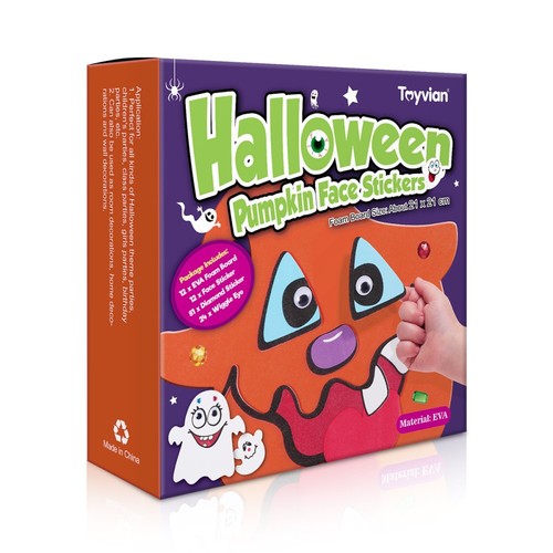 Hágalo usted mismo Conjunto de pegatinas de calabaza para padres e hijos pequeños decoración - Imagen 8 de 10