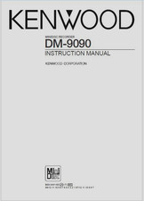 Kenwood DM-9090 Minidisc Player Recorder  Operating Instruction - USER MANUAL