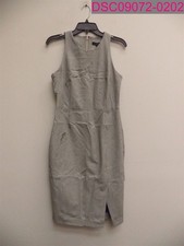 Stains- Banana Republic Women's Sleeveless White/Blue Striped Dress Size 6