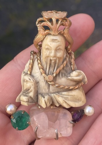 Fine & RARE Early Vogue JLRY Figural Brooch Immortal Limited 30s - 40s Jewelry - Picture 9 of 12