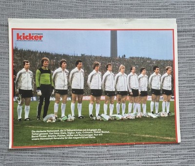 Deutsche Nationalmannschaft 1980 Rummenigge Stielike Cullmann Bonhof Fischer 