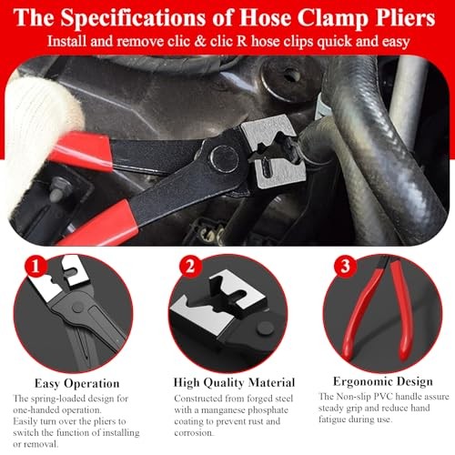 3 Packs Electrical Disconnect Pliers Automotive 2 Straight + 60 Dgree