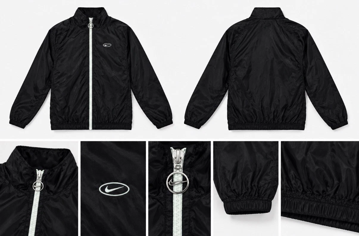 Nike Reversible Sherpa Fleece Jacket - black/white image 1
