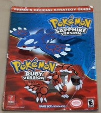 Pokemon Ruby  Sapphire Version Prima's Strategy Guide GBA Game Boy No Poster