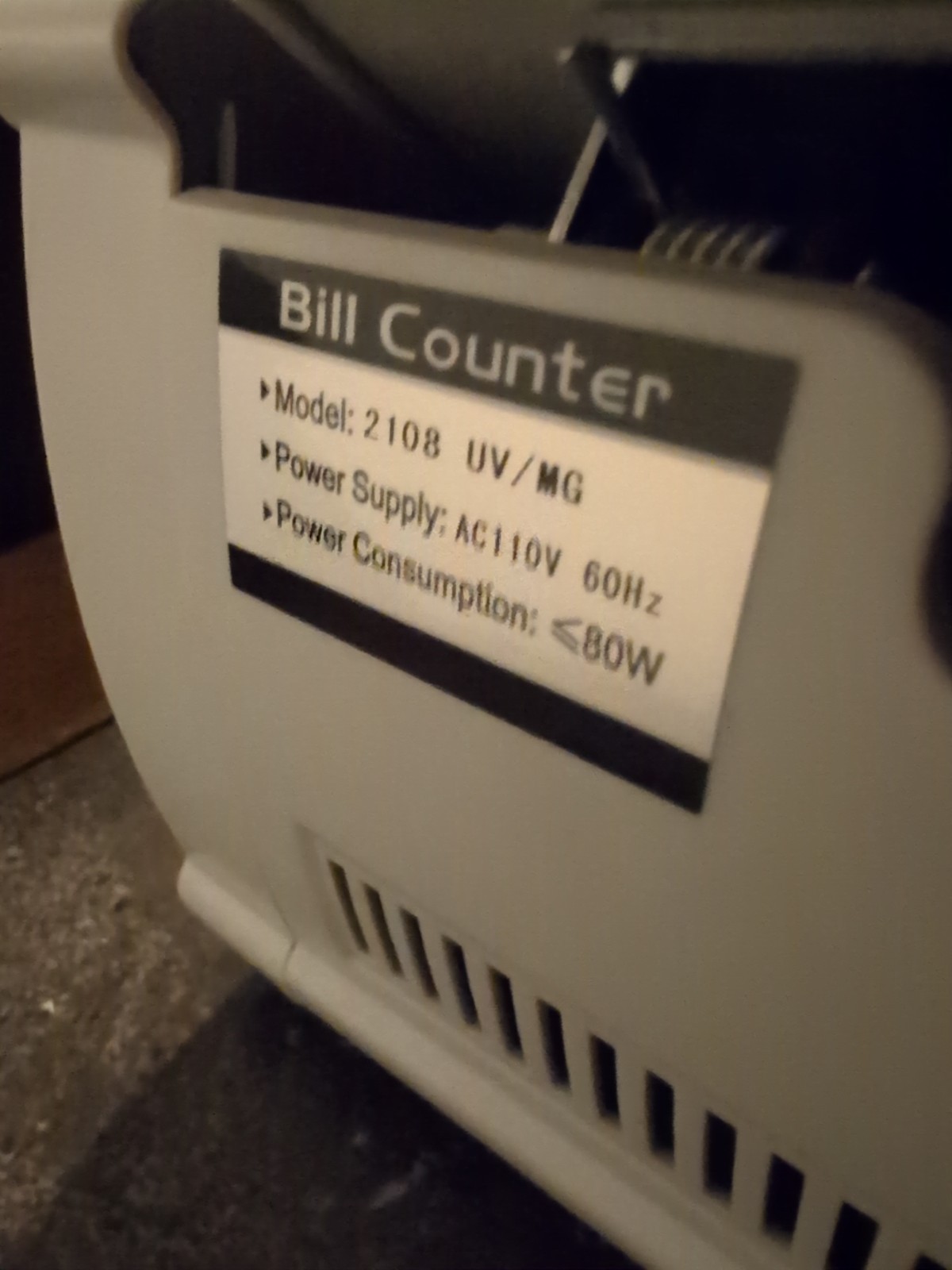 Bill Counter Model 2018 UV/MG High Quickly Money Counter World