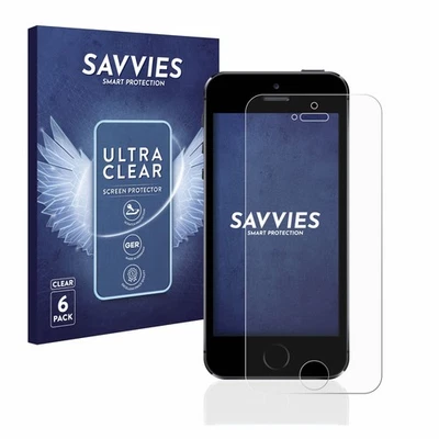6 Pièces Protection Film Ecran pour Apple iPhone 5 / 5S / 5C / SE 2016 - Photo 1/4