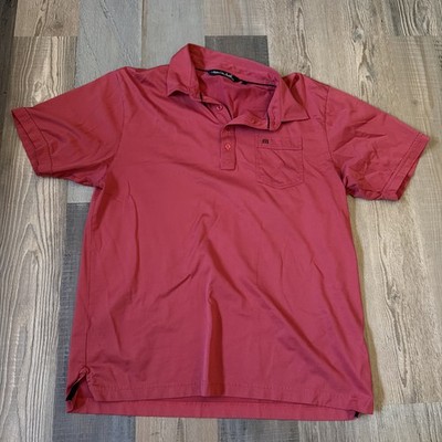 Travis Matthew Golf Polo Shirt Men's Size XL Poly Cotton Blend Burgundy