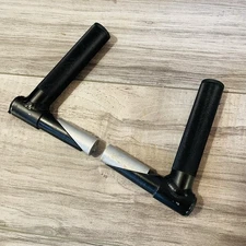 Retro Control Tech Aluminum Bar Ends Internal Clamp Wedge Quill Black