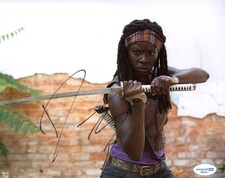 Danai Gurira "The Walking Dead" Signed Autograph 8x10 Photo Michonne ACOA COA