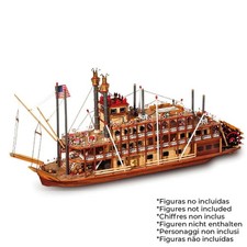 OcCre Mississippi Schiff 1:80 – hochwertiger Standmodellbausatz aus Holz