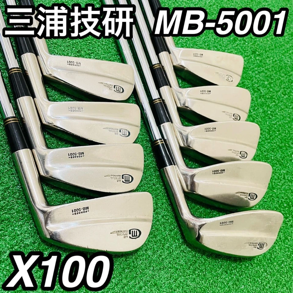 Miura MB-5001 Iron Set 9pcs 3-P.A Dynamic Gold X100 Forged Blades Rare Model - Image 2 of 4