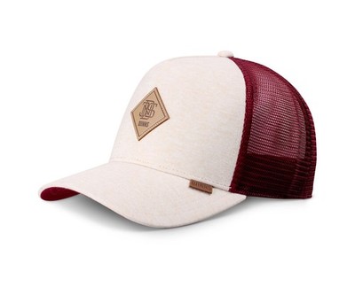 Djinns HFT Colour Melange Trucker Meshcap Cap Beige Wine 98411