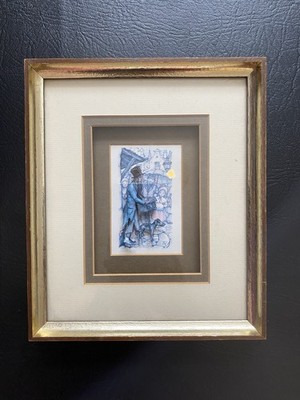 Vintage Antony Pieck Tole Art 3D Decoupage Box Bilderrahmen Tolé Kunst