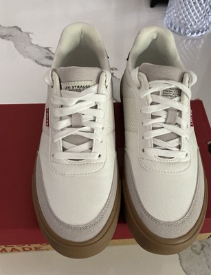 Levi's  Womens Maribel Vegan Leather Lowtop Casual Sneaker Shoes Sz 7.5