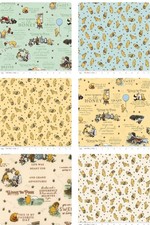 Assorted Winnie The Pooh Flat Fold Assortment 18 Yard Bundle Flannel Fabric
