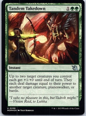 March of the Machine #208 Tandem Takedown FOIL MTG