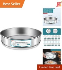 304 Stainless Steel Lab Sieve 40 Mesh 0.45mm Diameter  Sieves for Industry