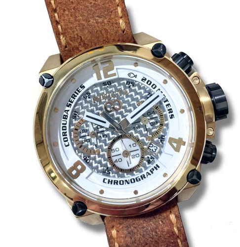 INVICTA Corduba 18936 Men’s Chronograph Watch 50mm w/ Leather Band & Case - NEW