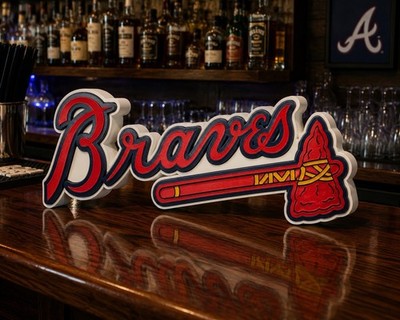 Atlanta Braves Man Cave Bar Sign
