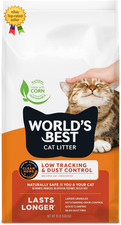 Cat Litter Unscented 15 Pounds Low Tracking Quick Clumping Flushable Odor Safe