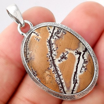 Natural Sonora Dendritic 925 Sterling Silver Pendant Jewelry P-1538