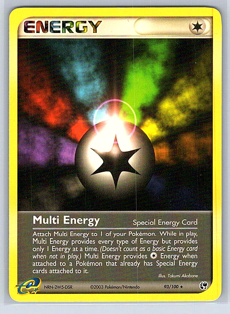 Multi Energy 93/100 Sandstorm NM or LP Pokemon Card