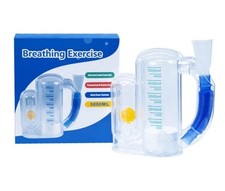 Deep Breathing Trainer for Adults Breathing Exercise Device for Lungs - 5000Ml
