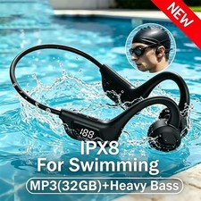Wireless Bone Conduction Headphones Bluetooth Sports Earphones With Mic