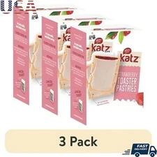 Gluten Free Toaster Pastries Strawberry Healthy Snack 3 Pack Dairy Nut Soy Free