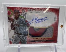 2022 Topps Inception Rafael Devers Player Worn Red Patch Auto /25 Red Sox Giants