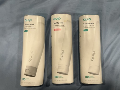 #ad NIB Quip Mint W Rare Watermelon Anticavity Toothpaste 4.7oz Discontinued Lot 3 $17.78