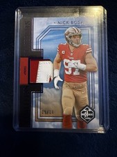 2023 Panini Limited Nick Bosa 9/10  Limitless materials Patch RARE