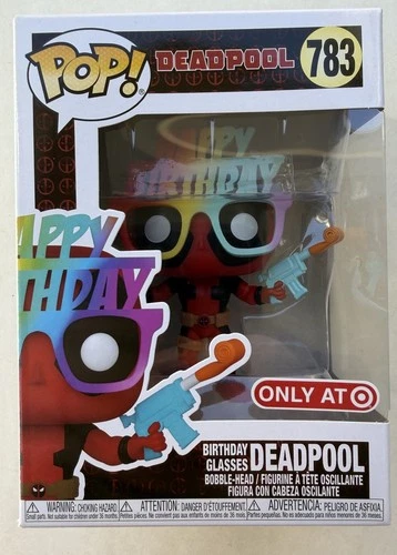 Funko - Birthday Glasses Deadpool 783 - Target Exclusive W/ Protector
