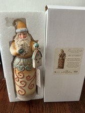 JIM SHORE River's End SANTA con BIRDHOUSE Estatuilla Enesco 2015 14" de Alto Estatua